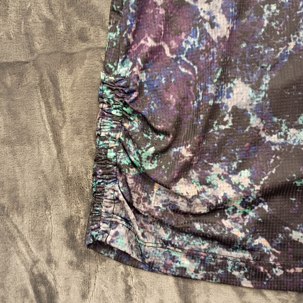 Fabletics Activewear Tank‎ Top Racerback Ruched Sides Abstract Print 2X - Picture 2 of 8